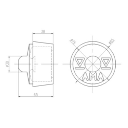 4506922L Ama poklopac nožne komande - spuštanje